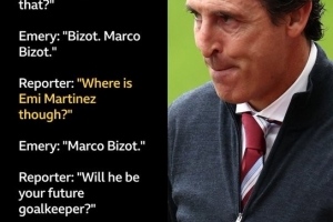 真-人机模式🤣记者问询大马丁，埃梅里4次重复回答“比佐特”