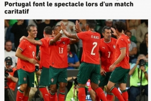 慈善赛-葡萄牙传奇4-1世界传奇，菲戈欧文破门德约卡夫失点