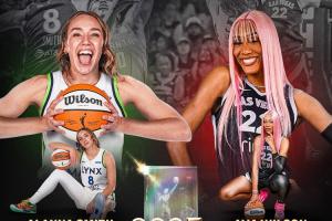 阿德巴约女友又创纪录~阿贾&阿兰娜-史密斯共享DPOY WNBA历史首次