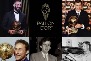 明示？法国队官方盘点5位法国金球奖得主：普拉蒂尼、齐祖在列