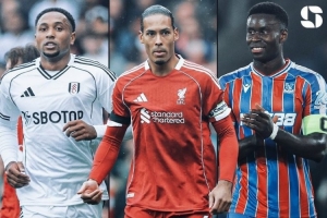 英超仅3人参与超过30次对抗且成功率超75%，范迪克77%居首