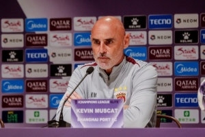 穆斯卡特：球队在亚冠的表现逐步提升 古斯塔沃缺席肯定会有影响