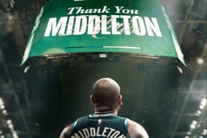 球队功勋！雄鹿揭幕战对阵奇才 暂停时致敬旧将米德尔顿