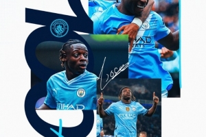 多库迎曼城生涯百场里程碑，已经为球队贡献16球24助攻