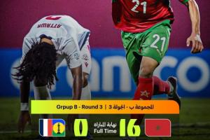 🥶残暴！摩洛哥U17世界杯16-0狂胜，狂轰78脚射门净胜球打至+8