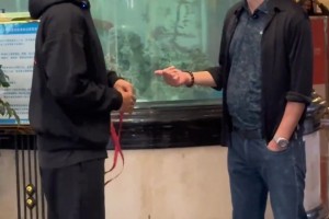 赵睿和李春江聊天真的非常开心...